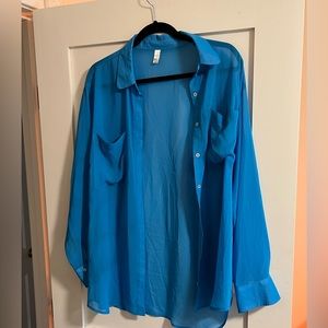 American apparel Women’s one size dress shirt.